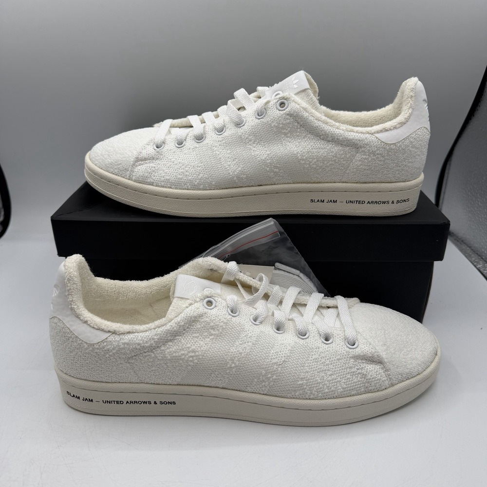 Adidas Campus United Arrows & Sons x Slam Jam Shoes Mens Sz 10.5 White BB6449